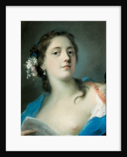The Singer Faustina Bordoni with a Musical Score, c. 1725 by Rosalba Giovanna Carriera