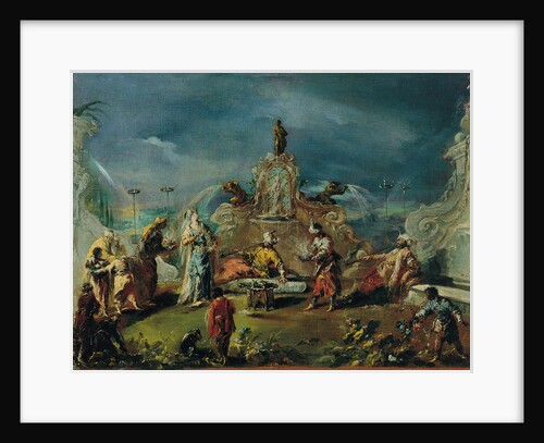 Scene in the Garden of a Serraglio, ca 1743 by Giovanni Antonio Guardi