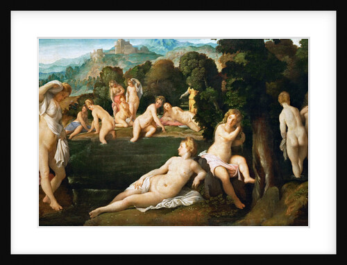 Nymphs Bathing, ca 1528 by Jacopo Palma il Vecchio the Elder