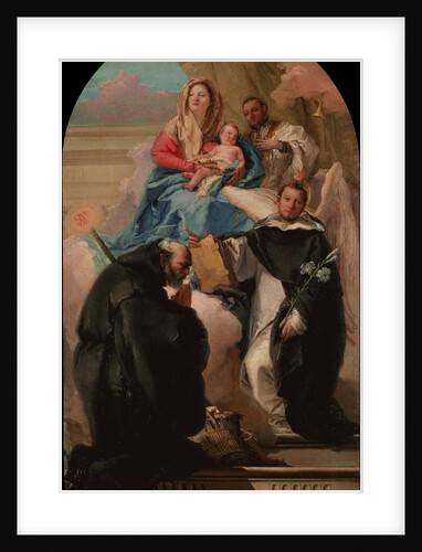 Madonna and Child with Three Saints, ca 1760 by Giandomenico Tiepolo