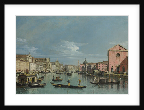 Venice. Upper Reaches of the Grand Canal facing Santa Croce, 1740s by Bernardo Bellotto