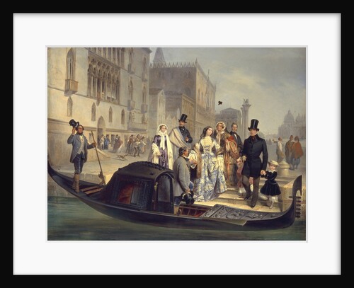 The Tolstoy Family in Venice, 1855 by Giulio Carlini