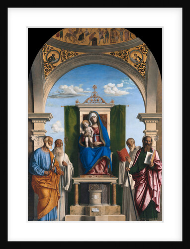 Enthroned Madonna with Child and Saints Peter, Romuald, Benedict and Paul, ca 1595 by Giovanni Battista Cima da Conegliano