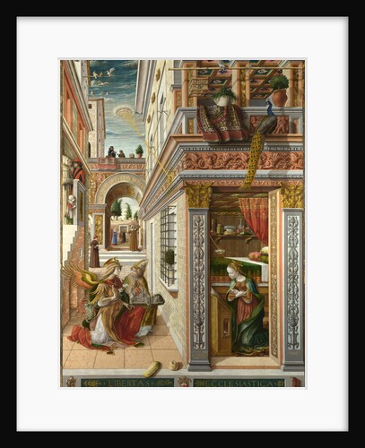 The Annunciation, with Saint Emidius, 1486 by Carlo Crivelli