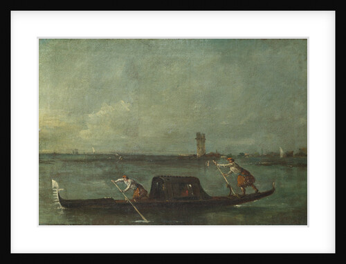 A Gondola on the Lagoon near Mestre, after 1780 by Francesco Guardi