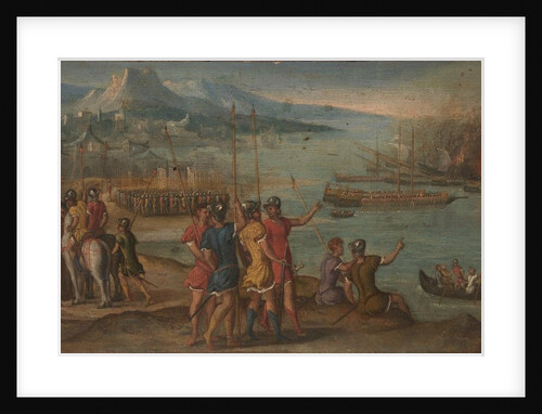 A Naval Battle, c. 1580 by Italian master