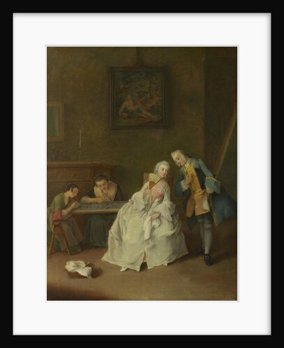 A Lady receiving a Cavalier, 1747-1755 by Pietro Longhi