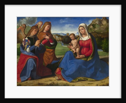 The Virgin and Child adored by Two Angels, c. 1505 by Andrea Previtali