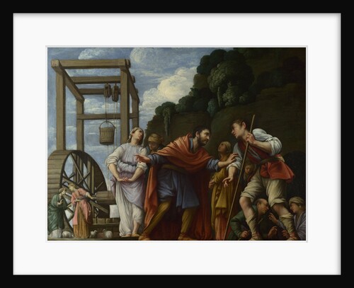 Moses defending the Daughters of Jethro, 1610 by Carlo Saraceni