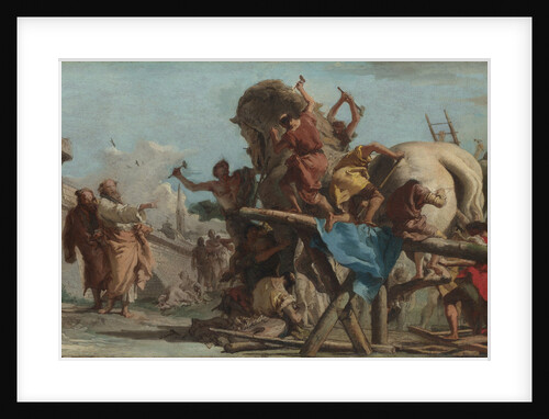 The Building of the Trojan Horse, ca 1760 by Giandomenico Tiepolo