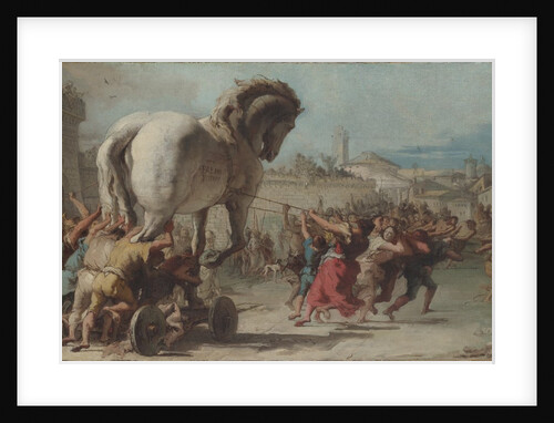 The Procession of the Trojan Horse into Troy, ca 1760 by Giandomenico Tiepolo