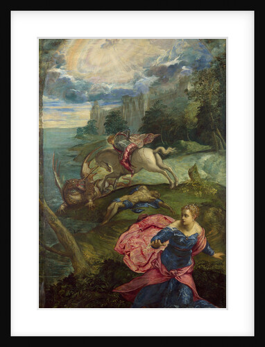 Saint George and the Dragon, ca 1555 by Jacopo Tintoretto