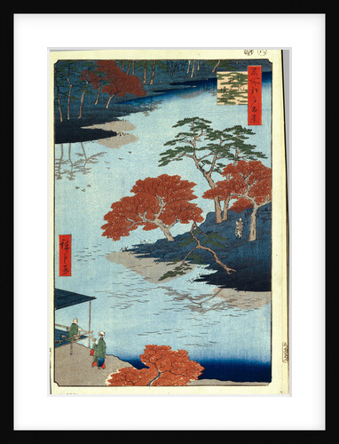 Inside Akiba Shrine at Ukeji. by Utagawa Hiroshige