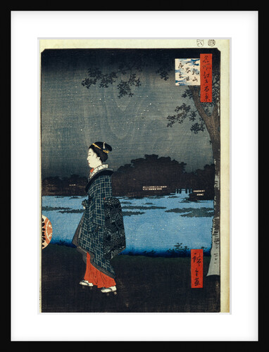 Night View of Matsuchiyama and the Sanya Canal by Utagawa Hiroshige