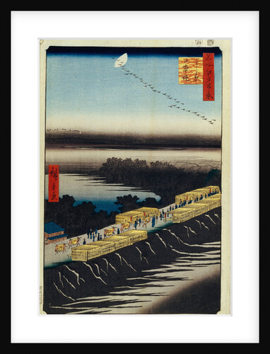 Nihon Embankment and Yoshiwara by Utagawa Hiroshige