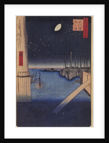 Tsukudajima and Eitai Bridge by Utagawa Hiroshige
