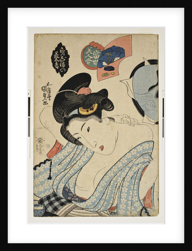 Coming Out Preparation. (Competition of beautiful women), c. 1830 by Utagawa Kunisada