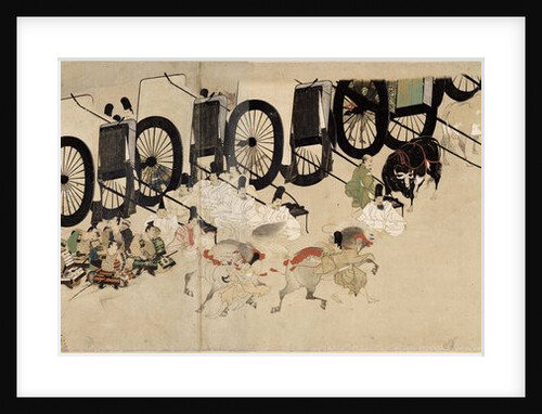 Illustrated Tale of the Heiji Civil War (The Imperial Visit to Rokuhara) 6 scroll, 13th century by Anonymous