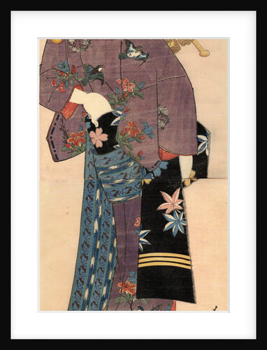 A Standing Bijin, ca 1820 by Utagawa Kunisada