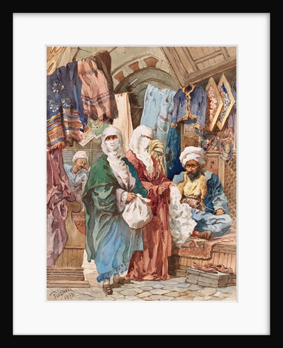 The Silk Bazaar by Amedeo Preziosi