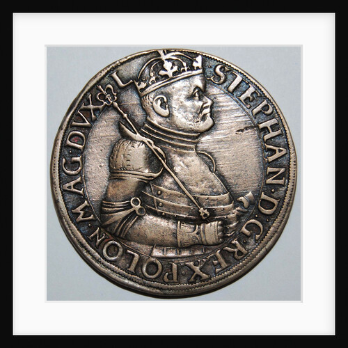 The Thaler of Stephen Báthory, King of Poland (Obverse), 1580 by West European Coins Numismatic