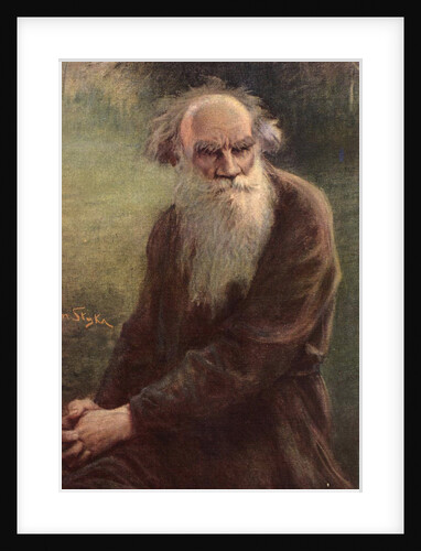 Portrait of the author Leo N. Tolstoy, 1910 by Jan Styka