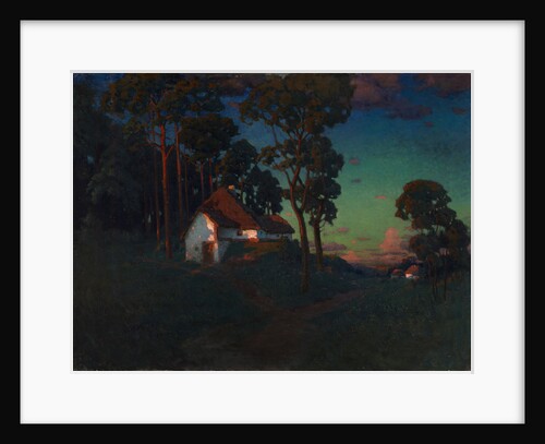 Village at Sunset, 1923 by Konstantin Wroblewski