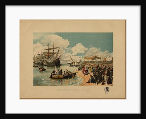 Vasco da Gamas arrival in India, c. 1900 by Alfredo Roque Gameiro
