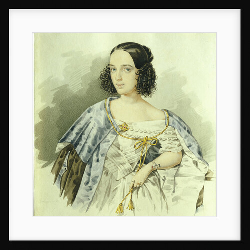 Portrait of the actress Varvara Asenkova, 1839 by I. Alexeyev