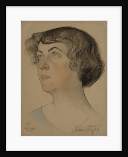 Portrait of Alexandra Mikhailovna Kollontai, 1921 by Nikolai Andreevich Andreev