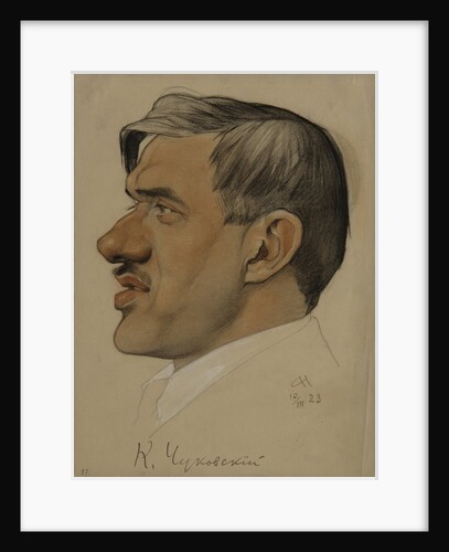Portrait of the author Korney I. Chukovsky, 1923 by Nikolai Andreevich Andreev