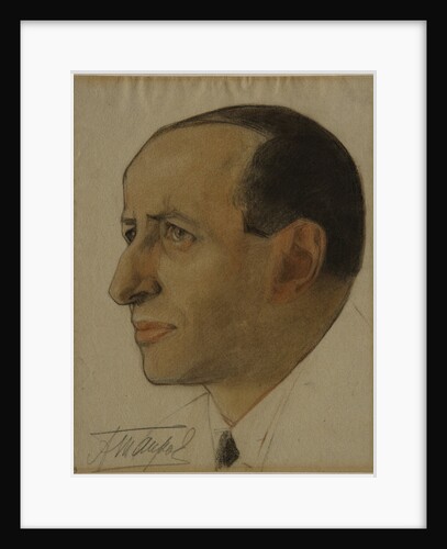 Portrait of the regisseur Alexander Tairov, Early 1920s by Nikolai Andreevich Andreev
