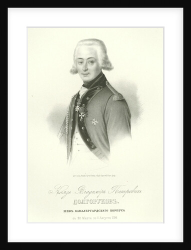 Portrait of Count Vladimir Petrovich Dolgorukov by Anonymous