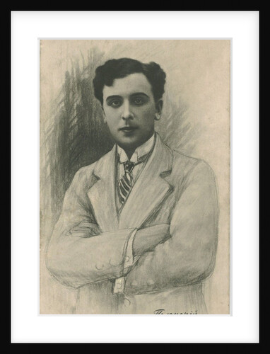 Portrait of the silent film actor Vitold Alfonsovich Polonsky, 1916 by Anonymous
