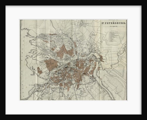 Map of Petersburg, 1893 by Anonymous master
