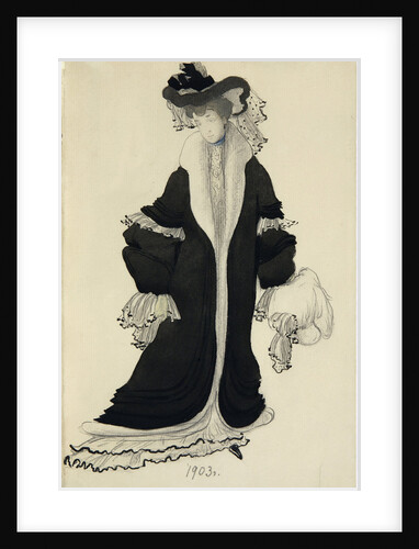 Costume design for Mrs. L. Bakst, 1903 by Léon Bakst