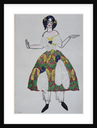 Costume design for the ballet The Magic Toy Shop by G. Rossini, 1919 by Léon Bakst