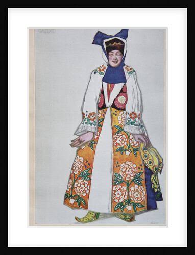Costume design for the opera Sadko by N. Rimsky-Korsakov, 1917 by Léon Bakst