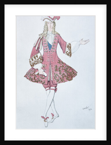 Page de la princesse. Costume design for the ballet Sleeping Beauty by P. Tchaikovsky, 1916 by Léon Bakst