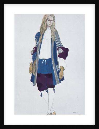 Page de la princesse. Costume design for the ballet Sleeping Beauty by P. Tchaikovsky, 1916 by Léon Bakst