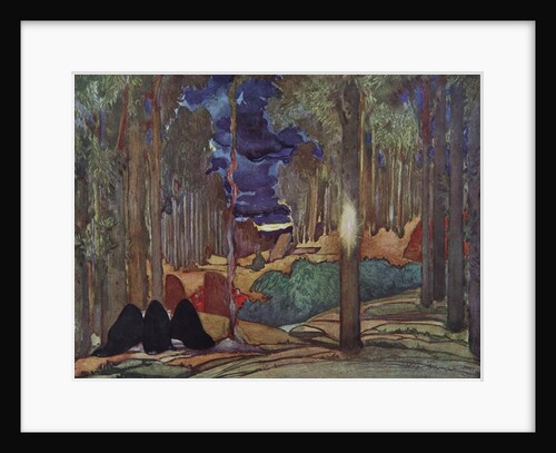 Stage design for the play The Martyrdom of St. Sebastian by Gabriele DAnnuzio, 1922 by Léon Bakst