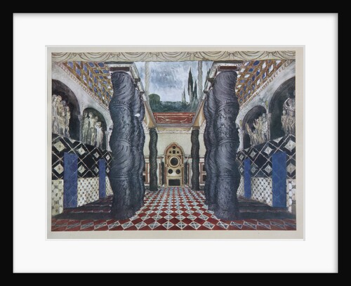 Stage design for the play The Martyrdom of St. Sebastian by Gabriele DAnnuzio, 1922 by Léon Bakst