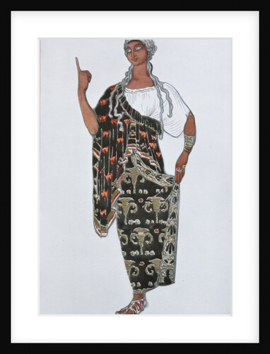 Costume design for the opera Fedra by Ildebrando Pizzetti, 1917 by Léon Bakst
