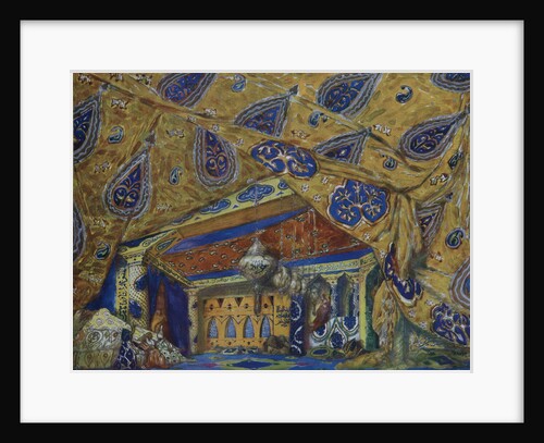 Stage design for the ballet Oriental Fantasy by Ippolitov-Ivanov and Mussorgsky, 1913 by Léon Bakst