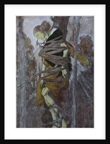 Ida Rubinstein in the play The Martyrdom of St. Sebastian by Gabriele DAnnuzio, 1922 by Léon Bakst