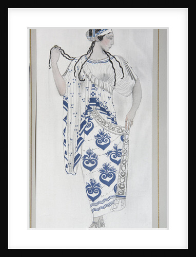 Costume design for Ida Rubinstein in the ballet Hélène de Sparte by E. Verhaeren and D. de Séverac, 1912 by Léon Bakst