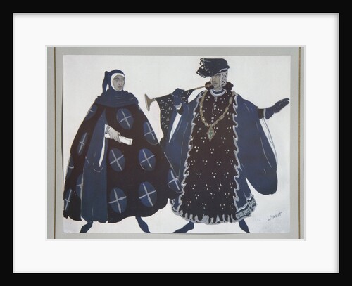 Costume design for the play The Martyrdom of St. Sebastian by Gabriele DAnnuzio, 1922 by Léon Bakst