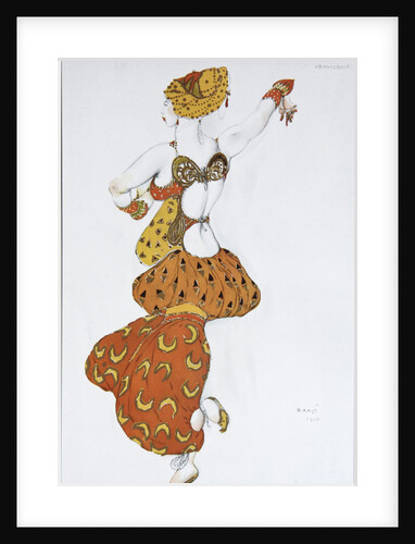Odalisque. Costume design for the ballet Sheherazade by N. Rimsky-Korsakov, 1910 by Léon Bakst