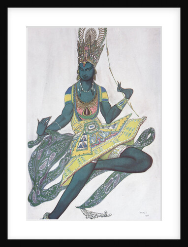 Vaslav Nijinsky. Costume design for the Ballet Blue God by R. Hahn, 1912 by Léon Bakst