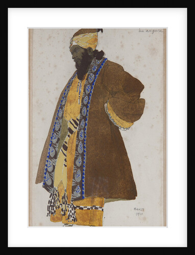 Costume design to the play The Martyrdom of St. Sebastian by Gabriele DAnnuzio, 1911 by Léon Bakst